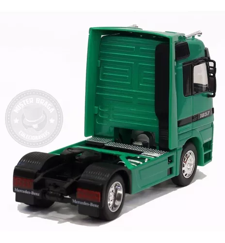 Miniatura Mercedes Benz Actros 4x2 Com Carreta 1/32 - Welly