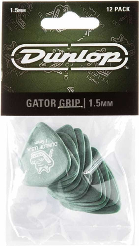 Set De Uñetas Dunlop Gator Grip 1.50 Pack De 12