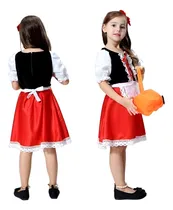 Comprar Disfraces Caperucita Roja Halloween Cosplay Fiesta Niñas Mujer Rendimiento Vestidos Princesa Vestidos Navidad Niños Cuento De Hadas De La Mascarada
