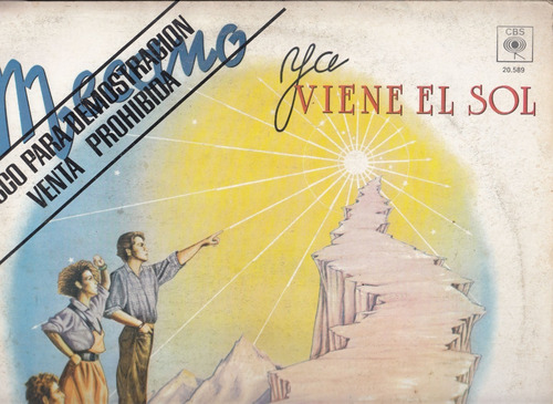 1984 Lp Vinilo Promo Mecano Ya Viene El Sol Argentina Raro