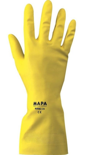 Par Guante Látex Mapa Vital 124 Amarillo X 6 Unid.