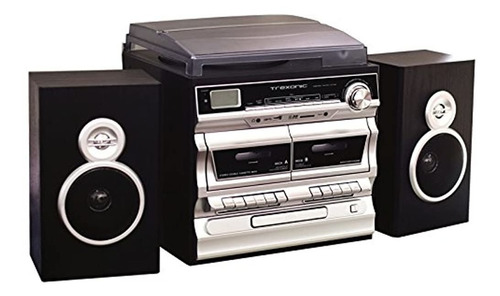 Trexonic 3 Velocidades Tocadiscos Con Reproductor De Cd Dobl