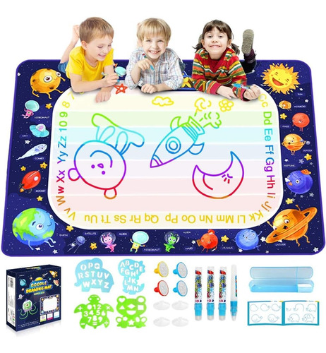 Tapete De Dibujo Aqua Magic Doodle 40x28 Infantil Didáctico 