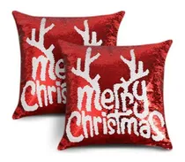 Comprar Funda De Almohada De Lentejuelas Navideñas 40 X 40 - Navidad