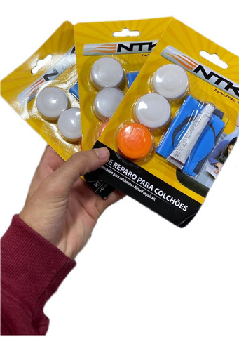 Kit Solução De Reparo Para Colchão Inflável Nautika Cola