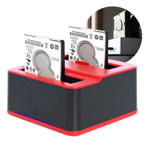 Knup Dock Station Case Hd Sata Pendrive Sd Usb 3.0 Knup Preto