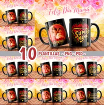 Comprar 10 Diseños Digitales Dia De Las Madres Png Tazas Mama Flores