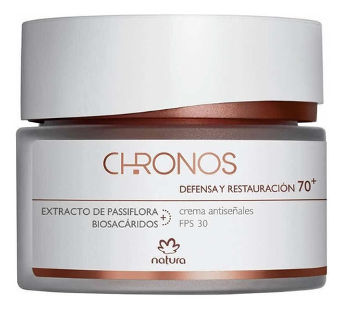 Crema Defensa Y Restauración Chronos 15g +70 Fps30 Momento de aplicación Día Tipo de piel Todo tipo de piel