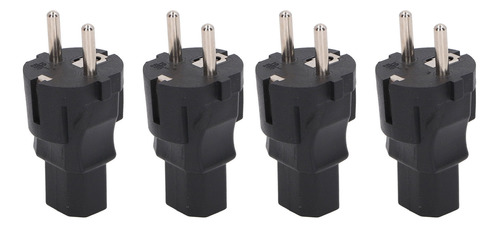 Adaptador De Enchufe Eu De 2 Ranuras A Iec320 C13, 4 Piezas,