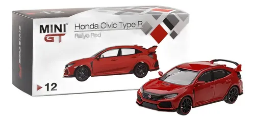 Honda Civic Type R Rallye Red Minigt #12 Tsm Model 1/64
