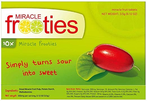 Miracle Frooties Clásicos Miracle Berry Tabletas, 10 Conteo,