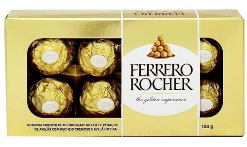 Bombom Ferrero Rocher Com 8 Unidades 100g