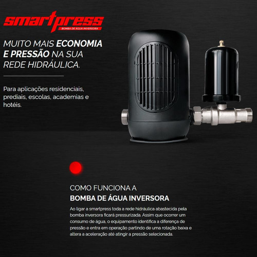 Pressurizador Inversor Frequência 1/2cv Komeco Smartpress 32