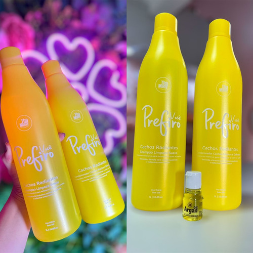 Kit Shampoo + Condicionador De 1l + Óleo De Argan Da Thamany