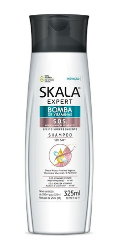 Shampoo Bomba De Vitaminas Skala Brasil Liberado Reparación 