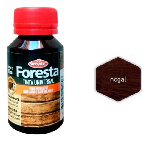 Tinta Universal Foresta 60cm3 Sinteplast Color Nogal