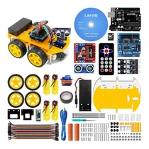 Comprar Kit P\u002F Armar Auto Robot Smart Car Lafvin  Arduino Sensores