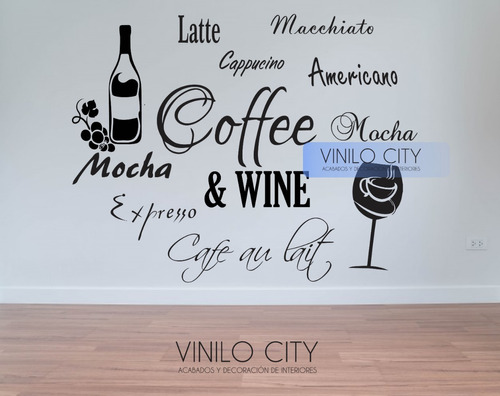 Vinil Decorativo Coffee And Wine M1