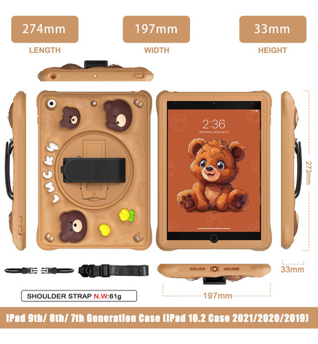 Funda Uso Rudo For iPad 10.2 (9ª, 8ª Y 7ª Generación)