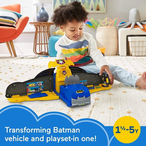 Batman Fisher Price Batimovil Baticueva 2 En 1 Little People