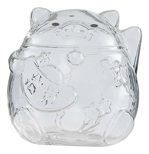 Hucha De Cristal Con Forma De Gato Para Niños, Hucha Para