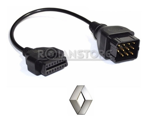 Conector Renault Obd1 A Obd2 - 12 Pin A 16 Pin