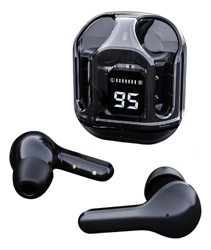 Fone De Ouvido Top Fof Sem Fio Black Bluetooth Redondo F15