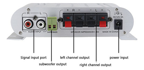 Z Amplificador De Máquina De Sonido Mini Subwoofer Audio