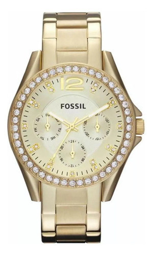 Reloj Fossil Es3203 Para Mujer Color Oro