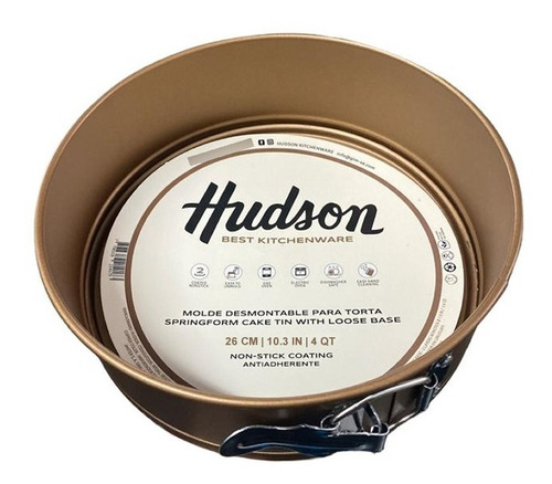 Molde Torta Desmontable Cobre Antiad Premium Hudson 26 Cm