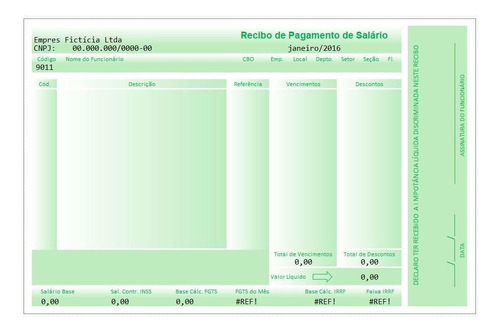 Imagem 2 de 3 de Modelo Holerite Contra-cheque Editável No Excel Frete Grátis