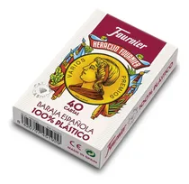 Comprar Mazo Naipes Españolas Fournier X 40 Cartas 100 % Plastico Reverso Rojo