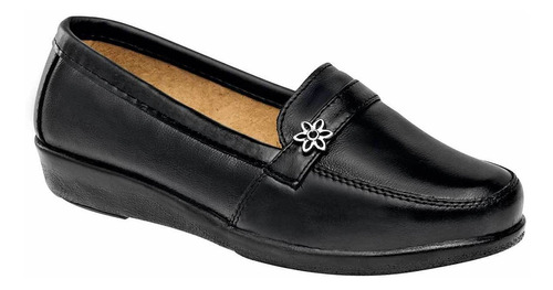 Florenza Mujer Zapato Confort En Color Negro Cod 71411-1