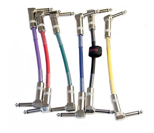 Imagen 3 de 4 de Pack 6 Patch Cables Joyo Para Pedales - 15cms