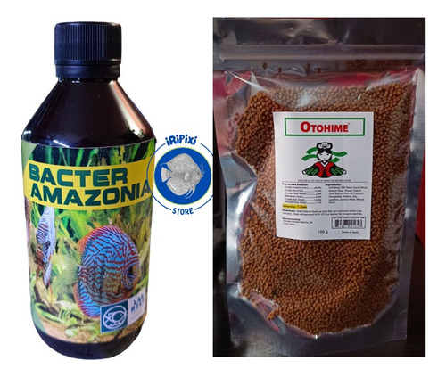 Paquete De 1 Bacteria Bacter Amazonia 250 Ml Y Otohime 100 G