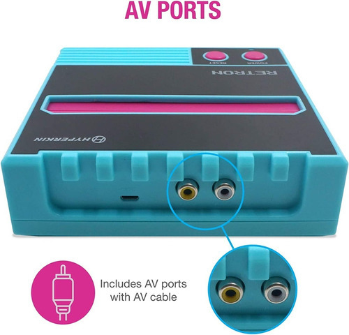 Console Hyperkin Retron1 Av Americano Nitendinho 72 Pinos Cor Azul-celeste
