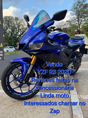 Yzf R3 Ano 2020, Baixo Km, Moto Impecável.