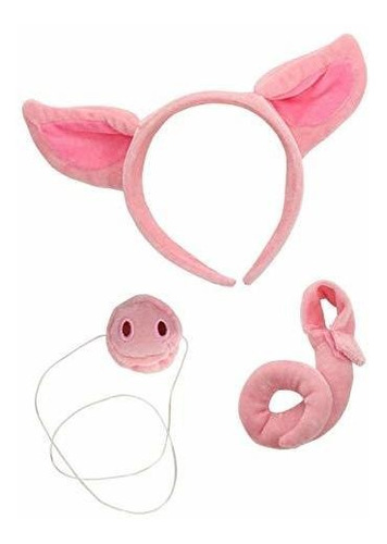 Pig Ears Headband Nose And Tail Costume Kit Standard Ocnyw