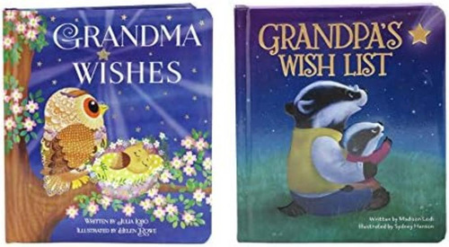 Paquete 2 Libros Cartón Acolchado: Grandmas Wishes & Wish