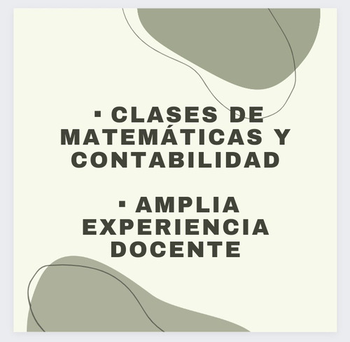 Clases De Matemáticas Y Contabilidad