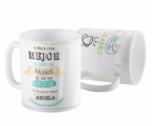 Taza Ceramica Abuelo Mejor Que Tenerte Como Padre