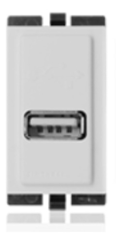 Modulo Cargador Usb 1a 5v S17 Blanco 174701 Sinthesi