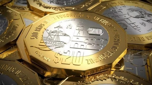 Imagen 2 de 3 de Lote De 3 Monedas 20 Pesos 500 Años Fundacion De Veracruz