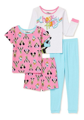 Conjunto De 4 Piezas Talla 10 Para Niñas De Minnie Mouse