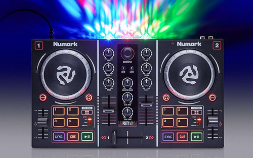 Numark Dj Party Mix Controlador Dj Mixer Usb Show De Luces