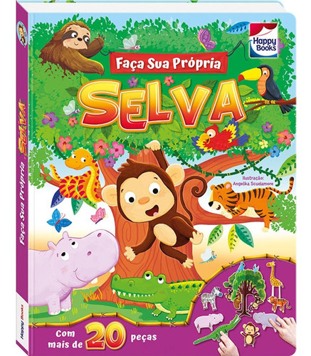 Faça e Brinque: Selva, de Igloo Books Ltd. Happy Books Editora Ltda., capa dura em português, 2020