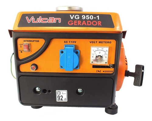 Gerador portátil Vulcan VG950-1 950W monofásico 127V