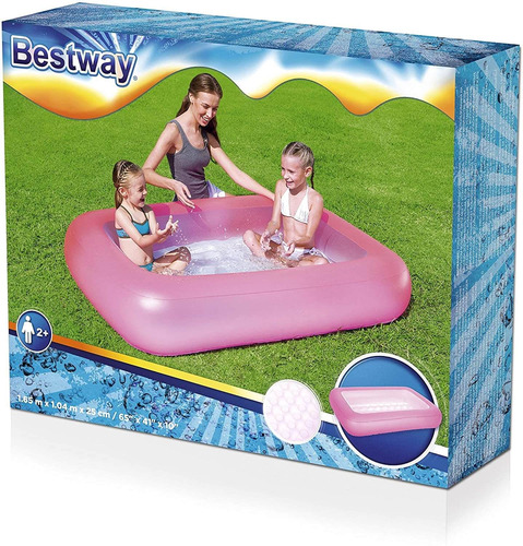 Pileta Infantil Inflable Rectangular 1,65x1,04 Bestway 51115