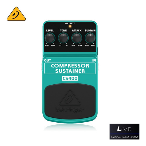 Cs400 Behringer Pedal Para Guitarra Compresor Sustainer