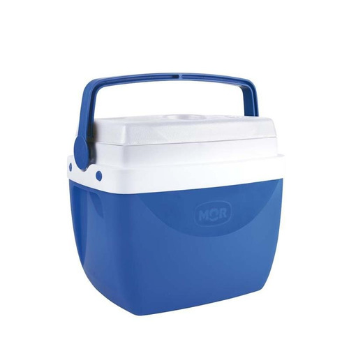 Imagem 1 de 5 de Caixa Térmica Cooler 12 Litros Azul Com Alça Mor